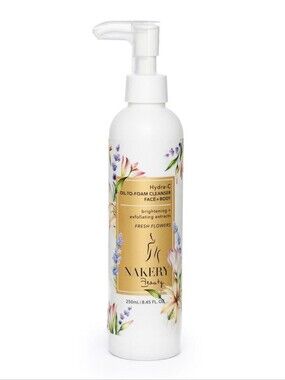Nakery Beauty Hydra-C Oil to Foam Cleanser, Fresh Flowers. NWT